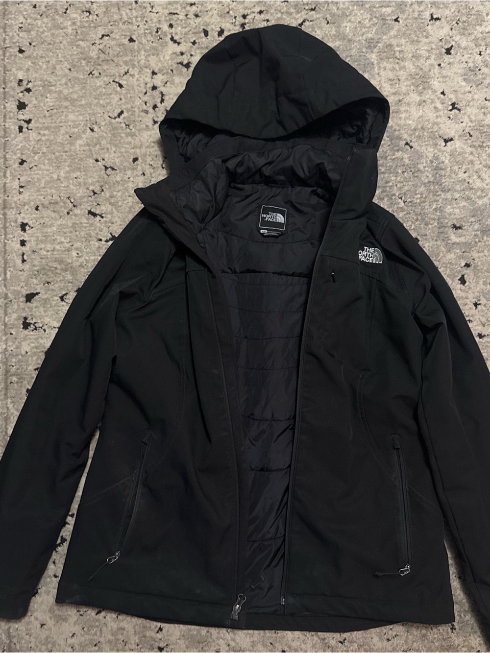 The North Face Black Hooded Ski Jacket for Women